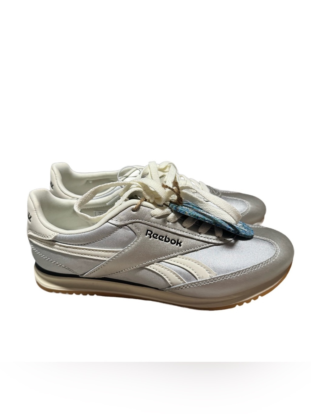 Reebok Fiori Run Shoes Womens Size 8 Silver Metallic Classics Athletic NWT